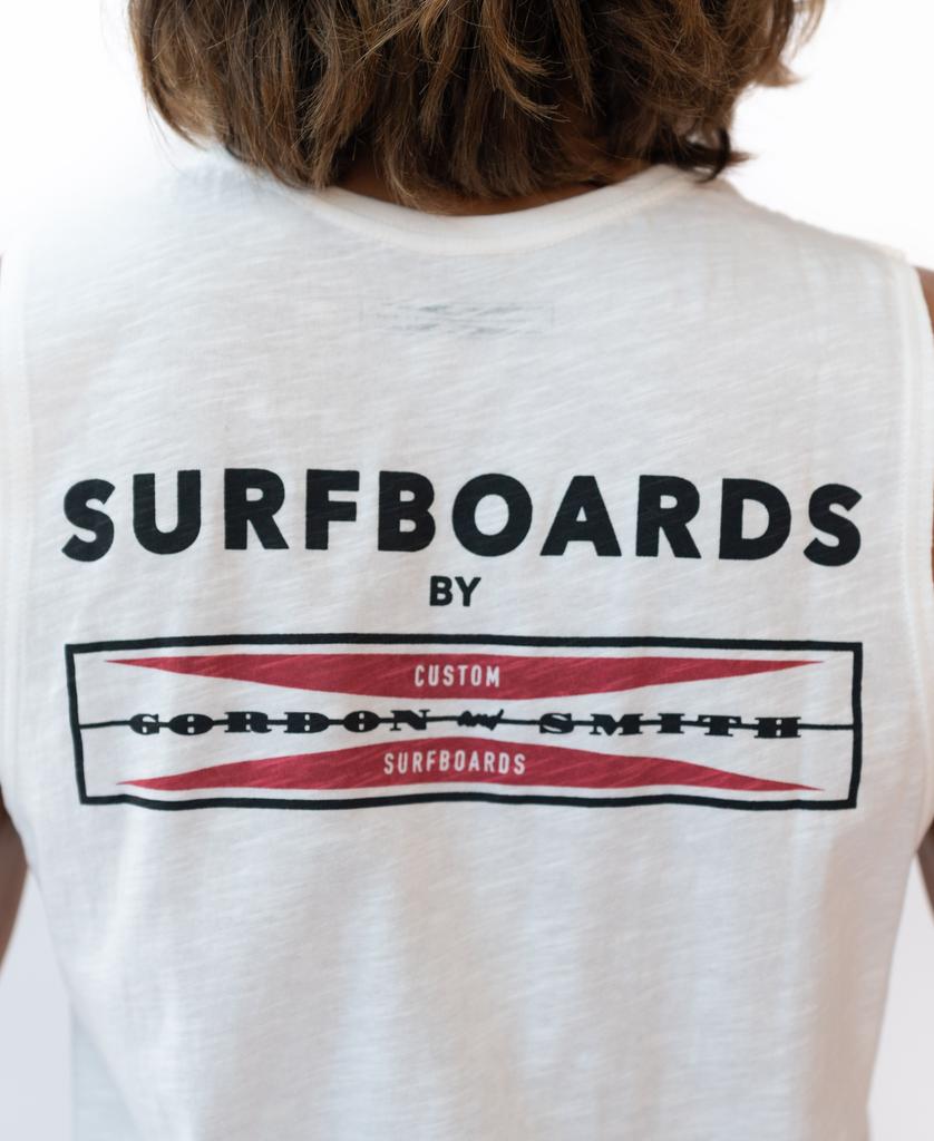 GS Corp Logo Muscle Top | Off White - Golden Breed