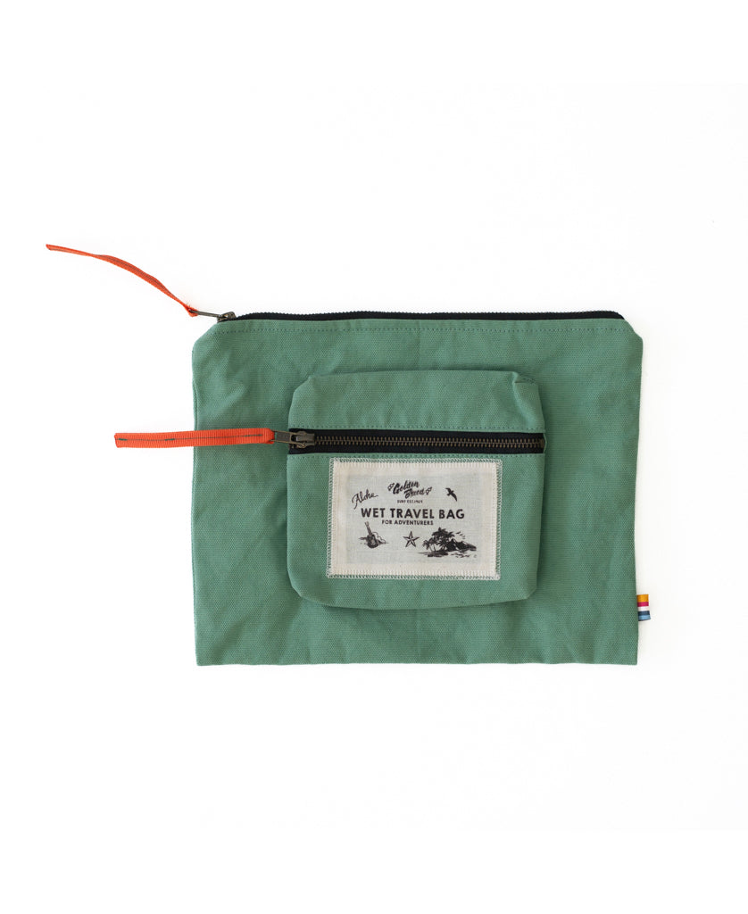 Byron Stoked Wet Travel Bag | Surf Green