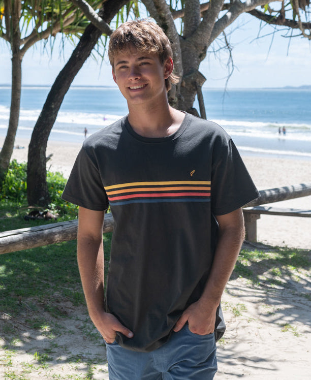Golden Breed Heavy Island Tee | Wash Black - T-Shirts