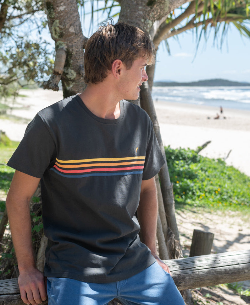 Golden Breed Heavy Island Tee | Wash Black - T-Shirts