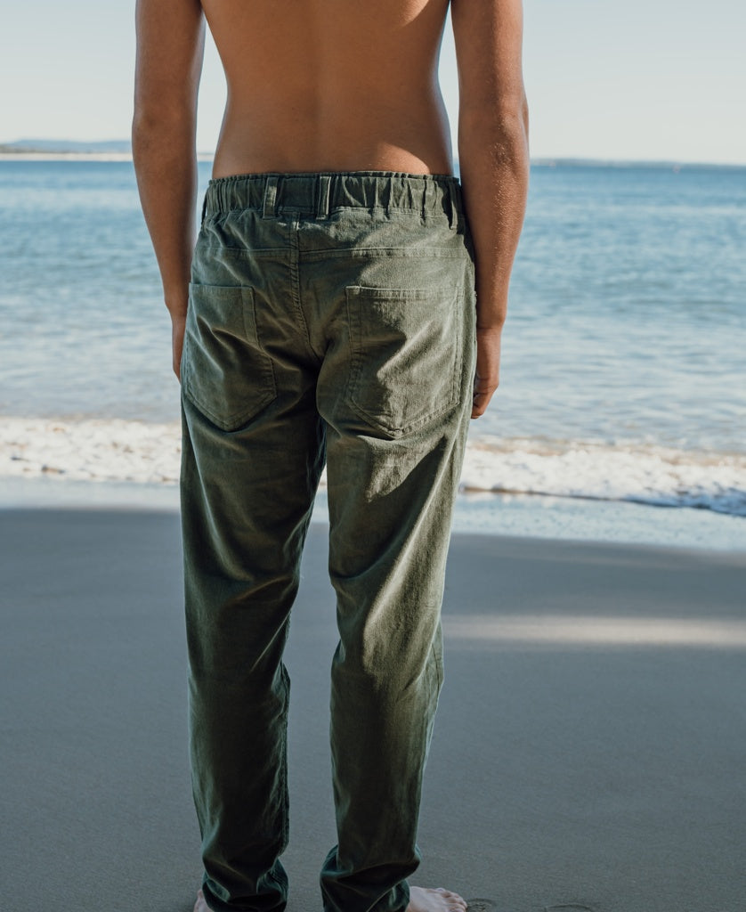 Catch Stretch Cord Pant | Khaki-Golden Breed