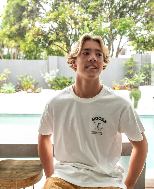 Noosa Shanty Tee | Off White-Golden Breed