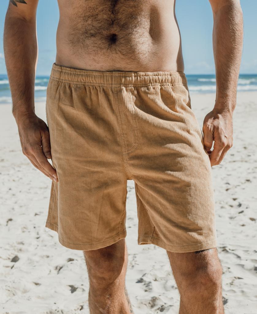 Floyd Elastic Waist Walkshort | Dark Camel