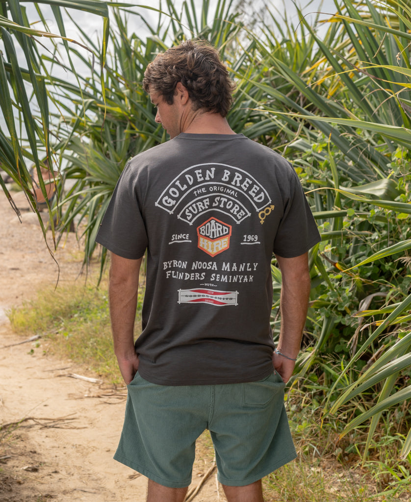 Golden Breed Herring Gen2 Tee | Wash Black - T-Shirts