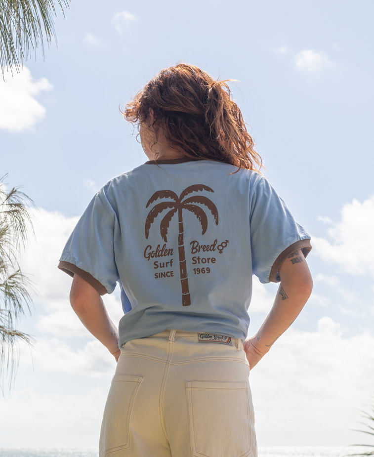Golden Breed Palm Loco Retro | Finch/Espresso - T-Shirts