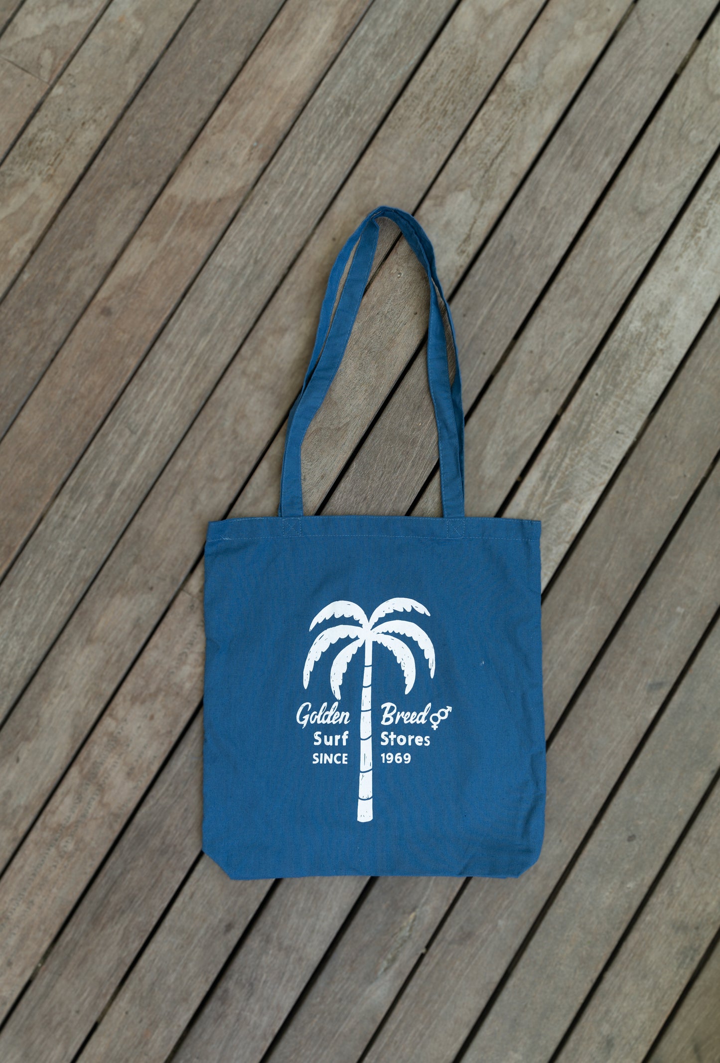 Palm Loco Tote Bag | Dark Denim-Golden Breed