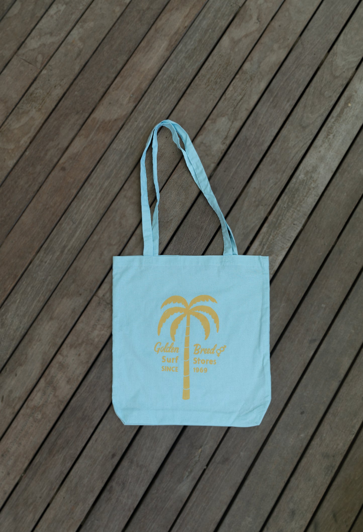 Palm Loco Tote Bag | Turquoise-Golden Breed