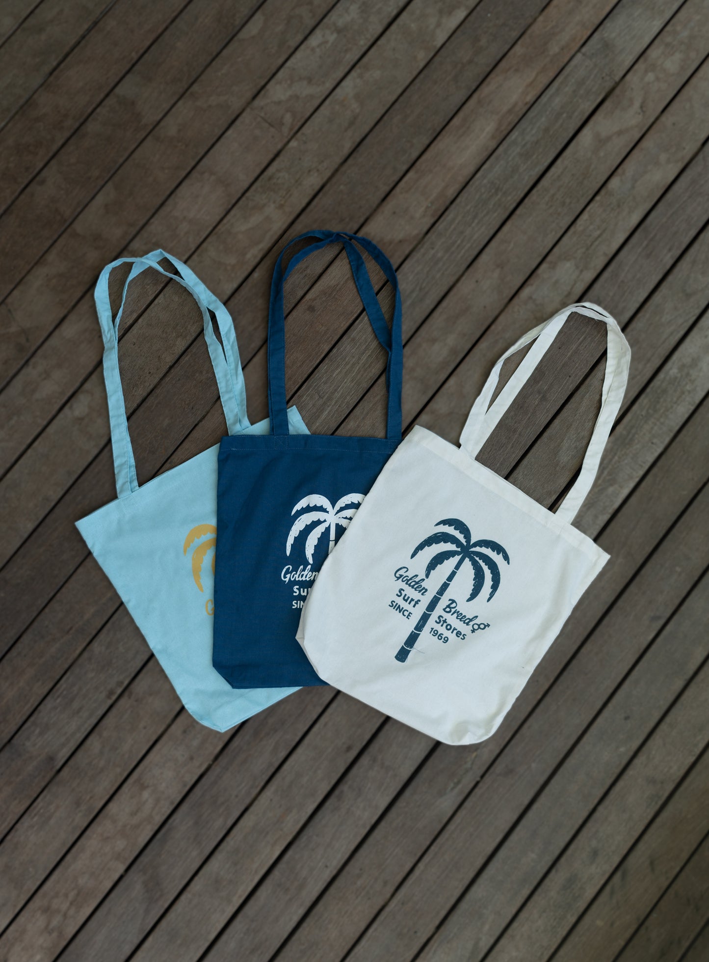 Palm Loco Tote Bag | Off White-Golden Breed