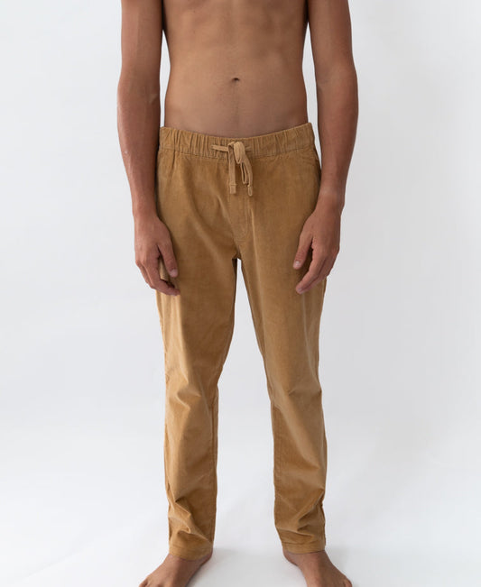 Fred Stretch Cord Pant | Dark Camel