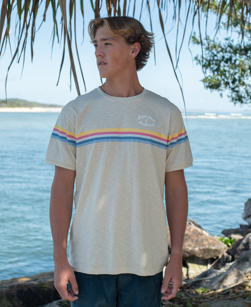Golden Breed GoJo Ringer Tee | Cream - T-Shirts