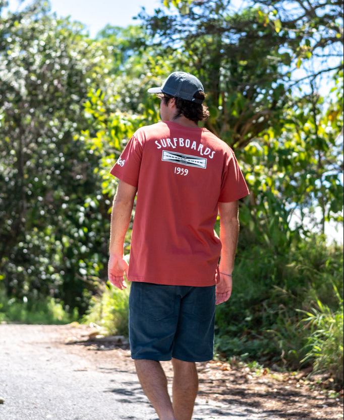 Gordon & Smith G&S Surfboards Tee | True Red - T-Shirts