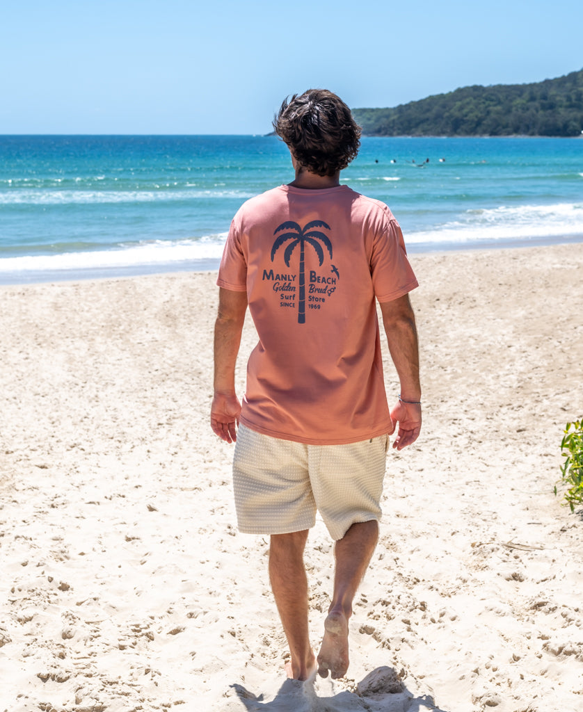 Manly Palm Loco Tee | Rose