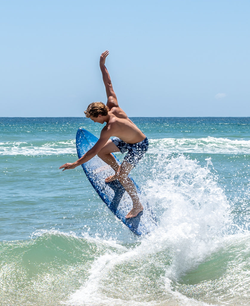 Pine Palm Elastic Waist Boardshort | Vintage Navy