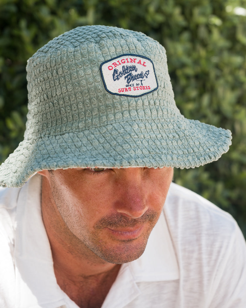 Golden Breed El Noggino Cord Bucket Hat | Leaf Green - Bucket Hats
