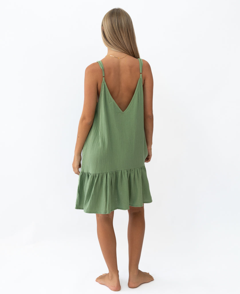 Golden Breed Amy Dress | Moss - Dresses