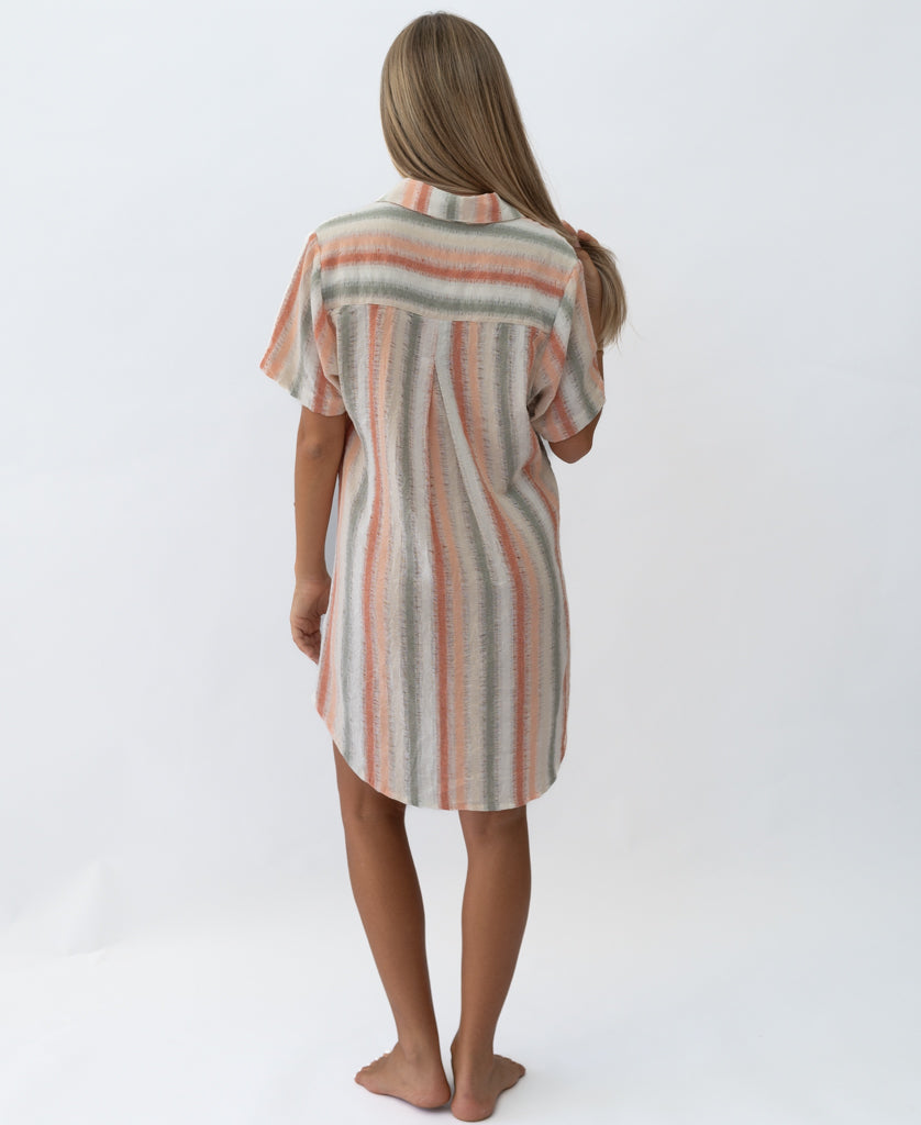 Bella Dress | Multi Stripe