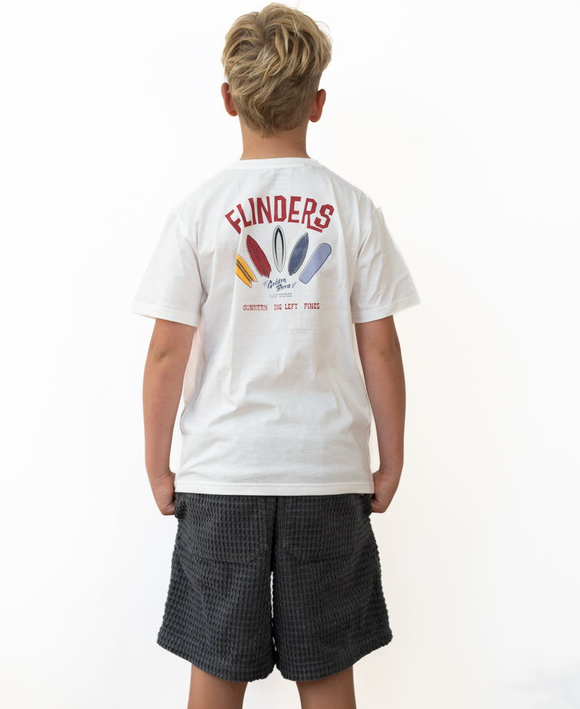 Golden Breed Flinders Smurf Kids Tee | Off White - T-Shirts