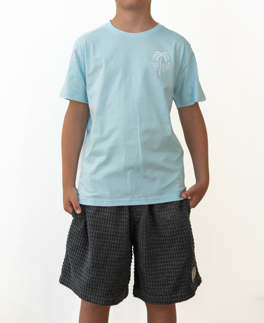 Manly Palm Loco Kids Tee | Turquoise