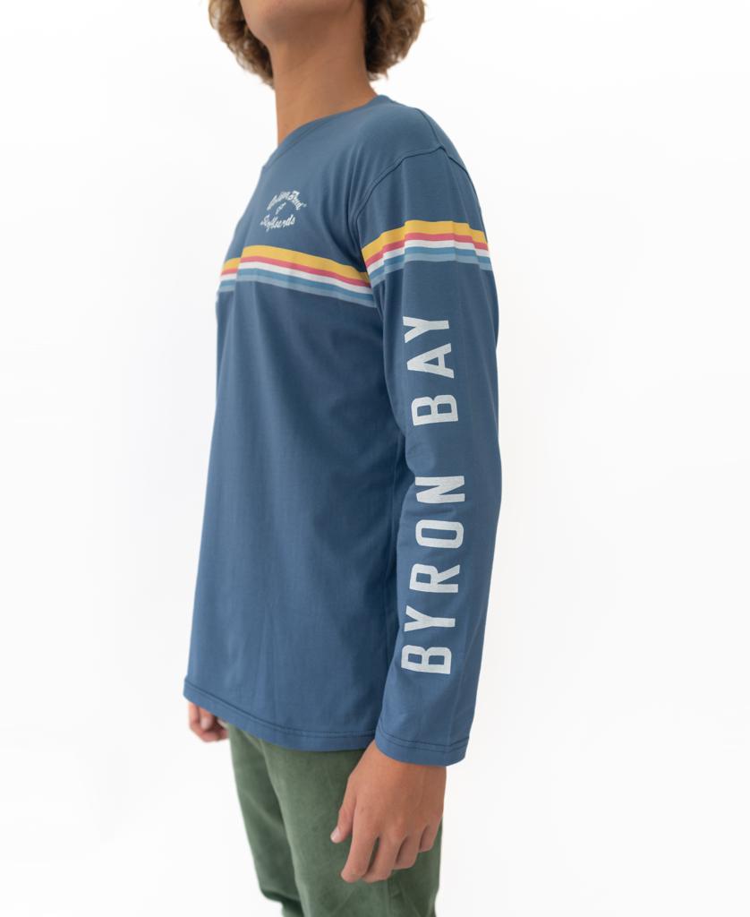 Byron Cali LS Tee | Blue-Golden Breed
