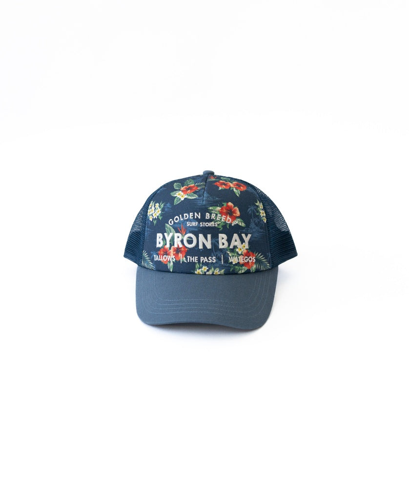 Byron Aloha Trucker Cap | Dark Denim