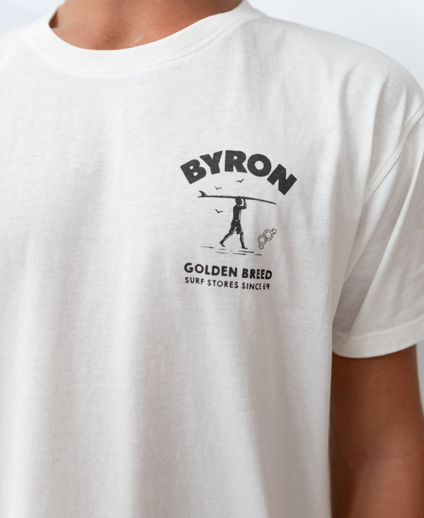 Byron Shanty Tee | Off White-Golden Breed