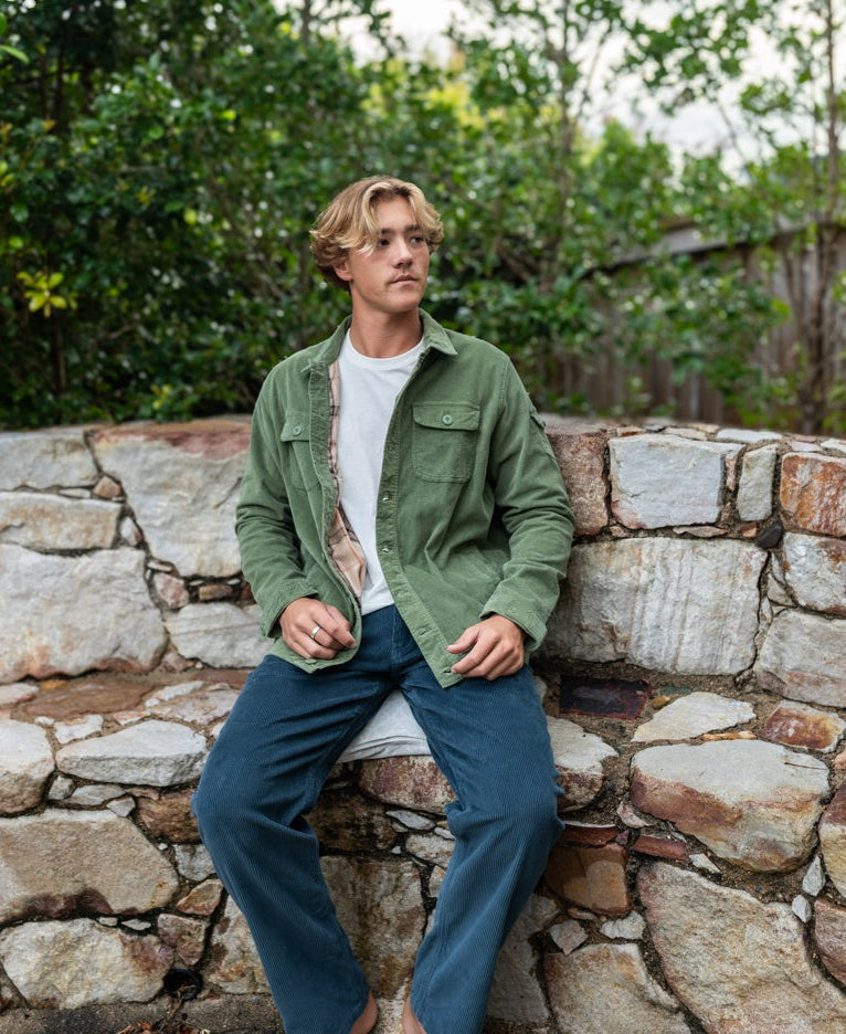 Cahoots Cord Jacket | Khaki-Golden Breed