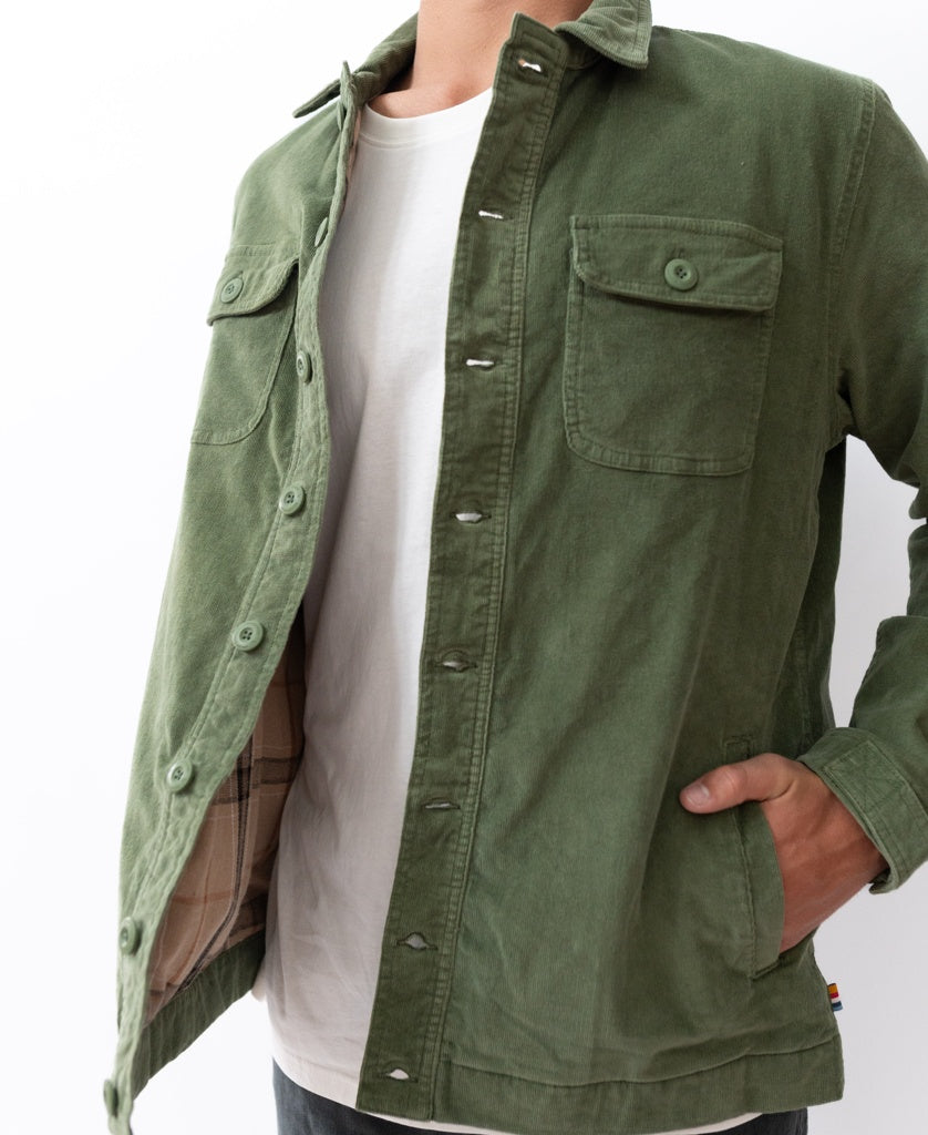 Cahoots Cord Jacket | Khaki-Golden Breed