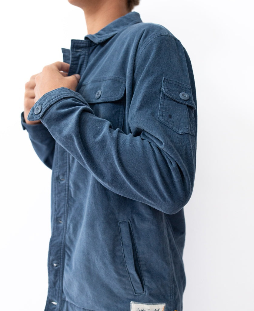 Cahoots Cord Jacket | Vintage Navy-Golden Breed