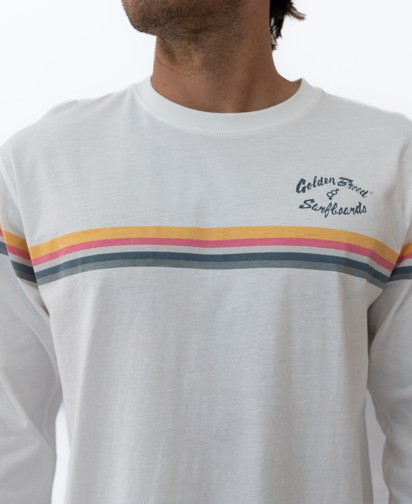 California LS Tee | Off White-Golden Breed