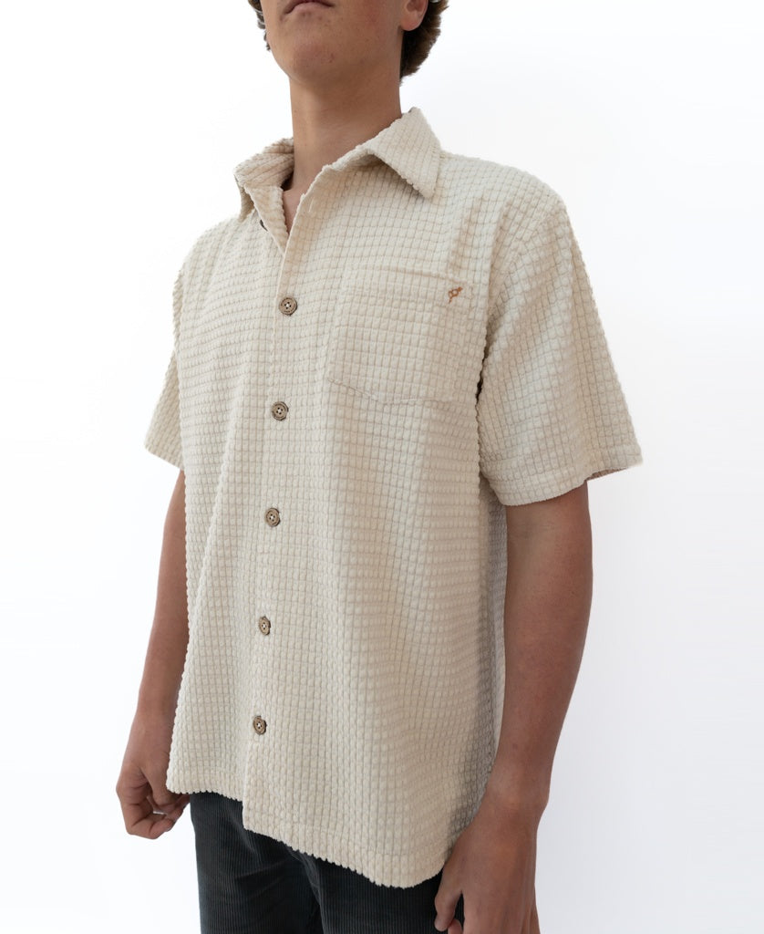 Golden Breed El Shirto Cord Shirt | Off White - Shirts
