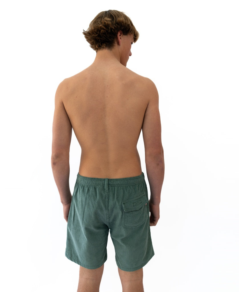 Floyd Cord Elastic Walkshort | Fern