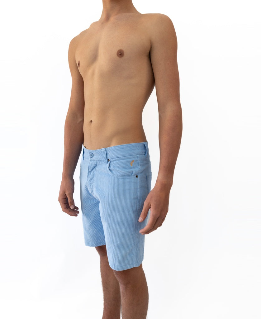 Golden Breed Floyd Cord Walkshort | Blue Finch - Chino Shorts