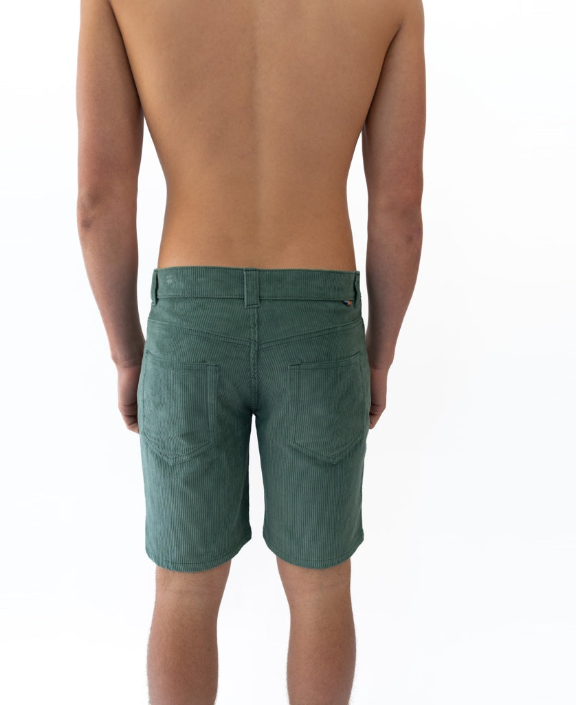 Golden Breed Floyd Cord Walkshort | Fern - Shorts