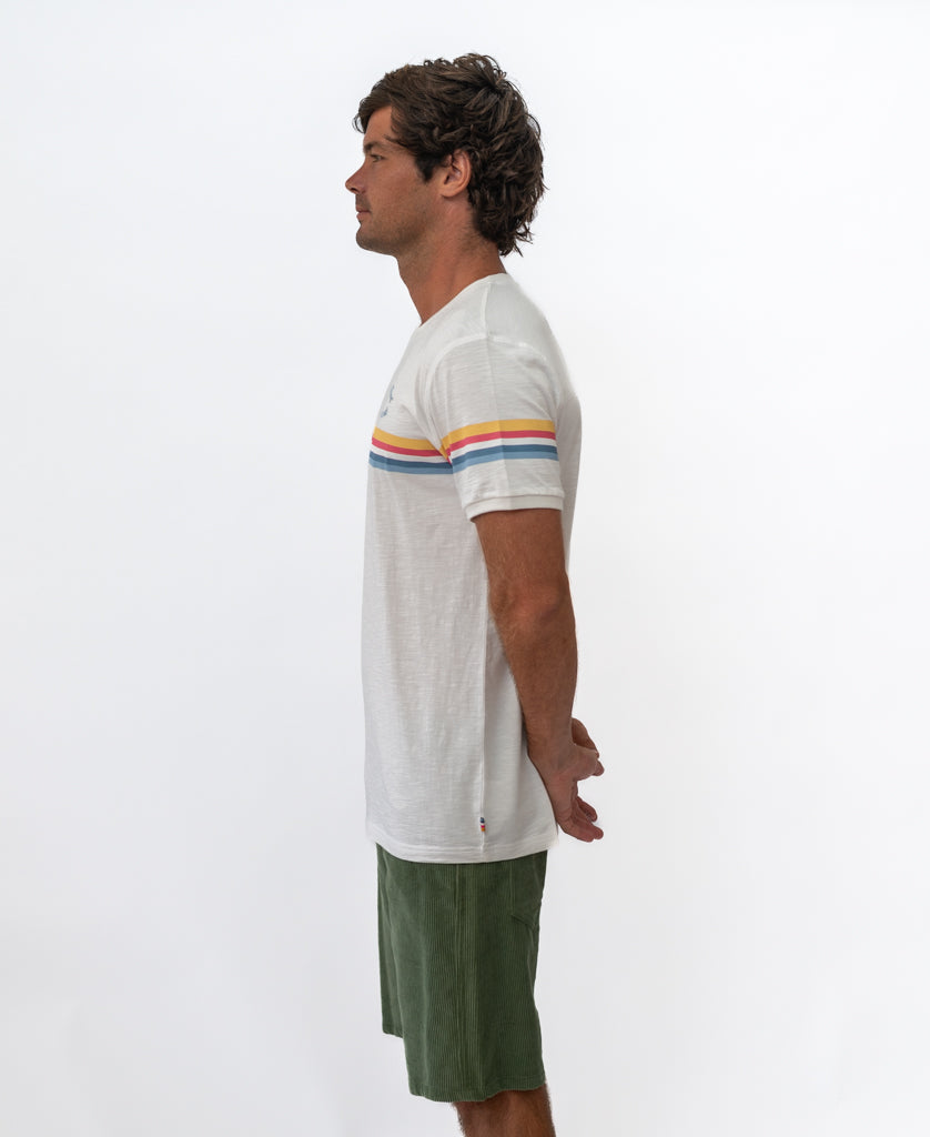 Golden Breed GoJo Ringer Tee | Off White - T-Shirts