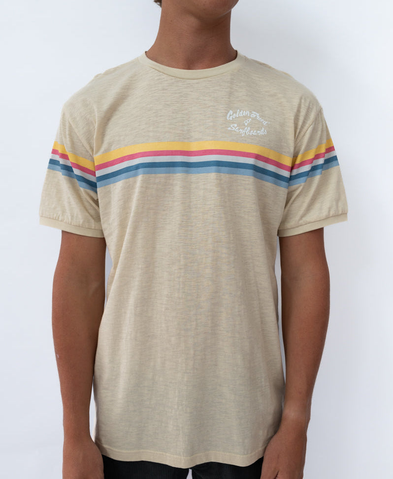Golden Breed GoJo Ringer Tee | Cream - T-Shirts