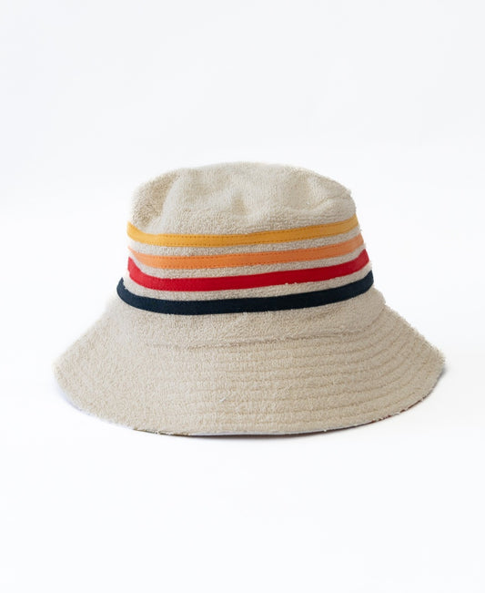 Kids Long Island Terry Bucket Hat | Cream