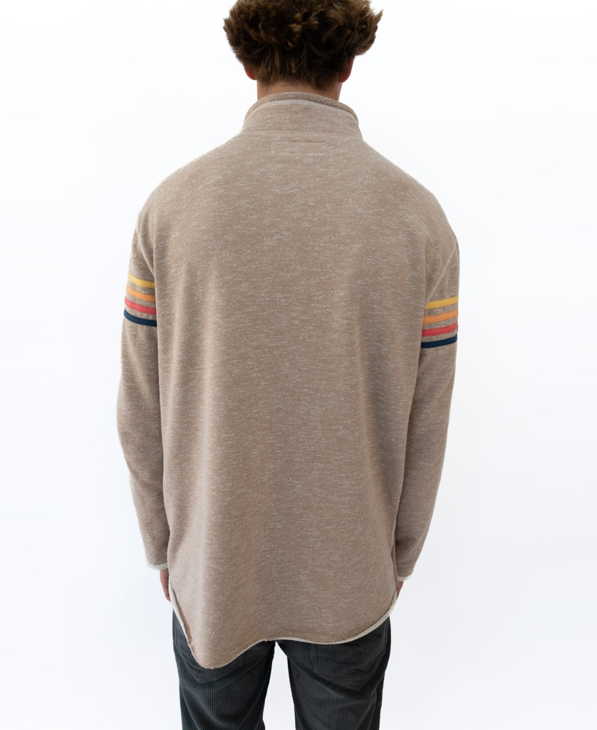 Long Island 1/4 Zip Rag Top | Coffee Marle