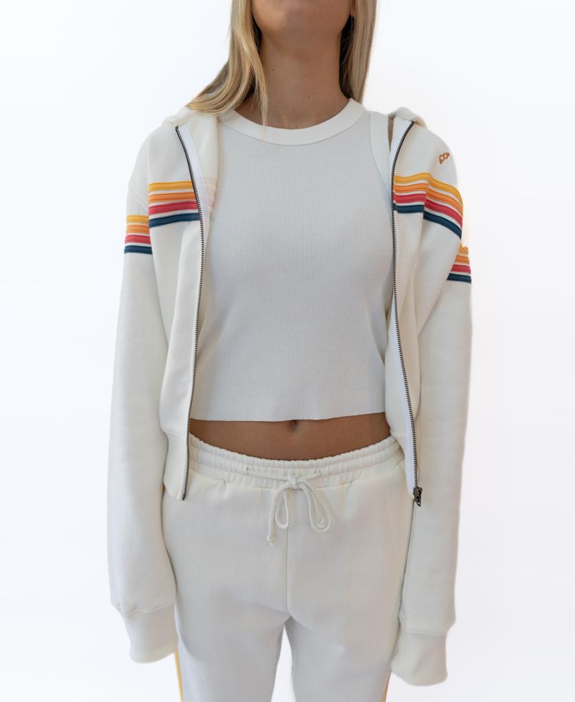 Long Island Zip Hoodie | Off White