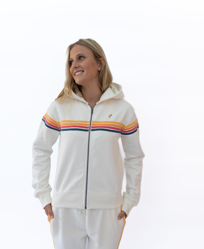 Long Island Zip Hoodie | Off White