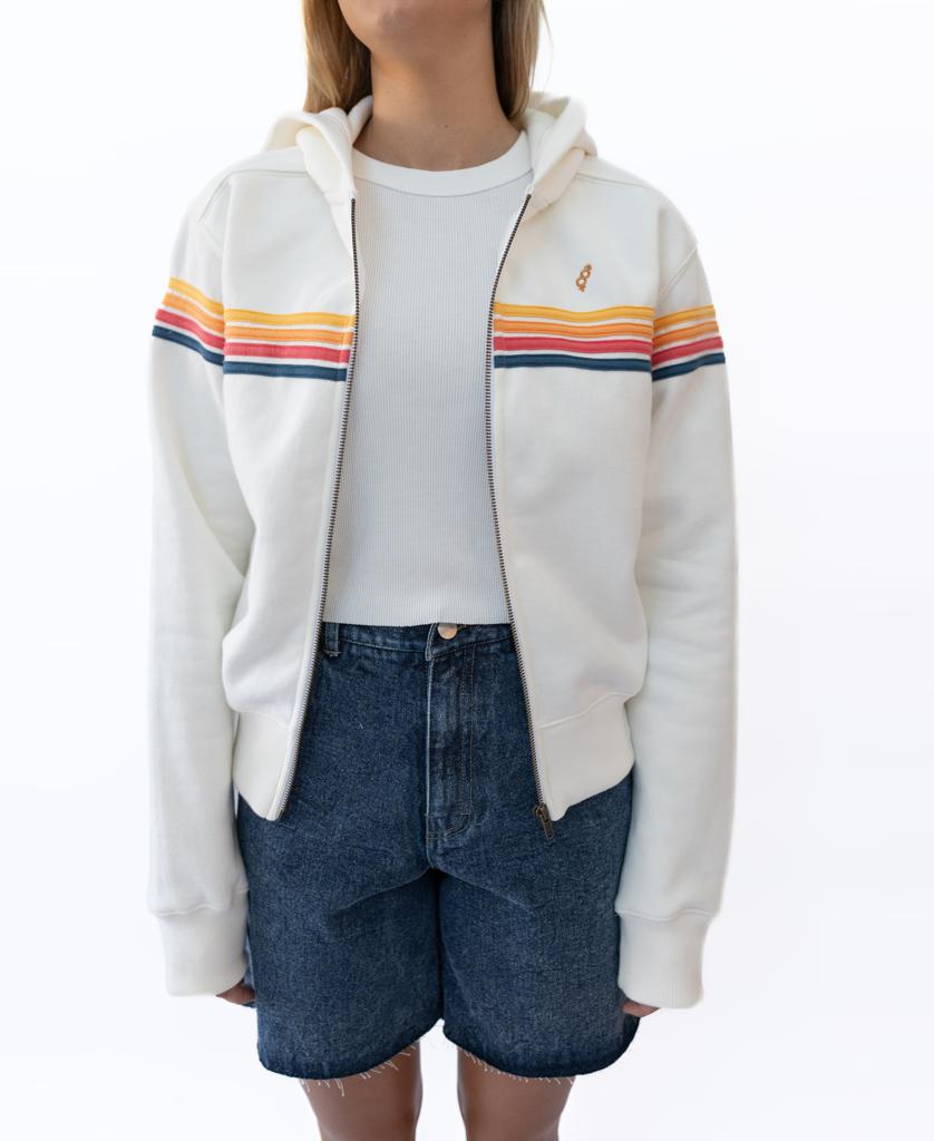 Long Island Zip Hoodie | Off White
