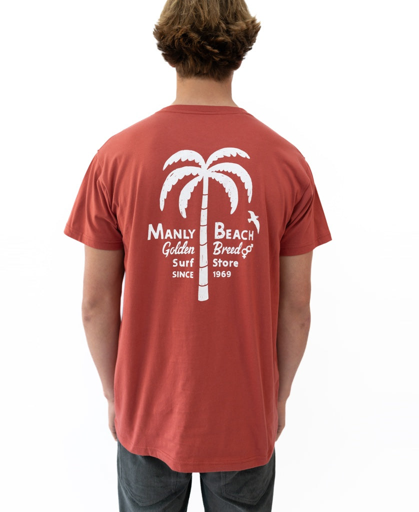 Manly Palm Loco Tee | True Red