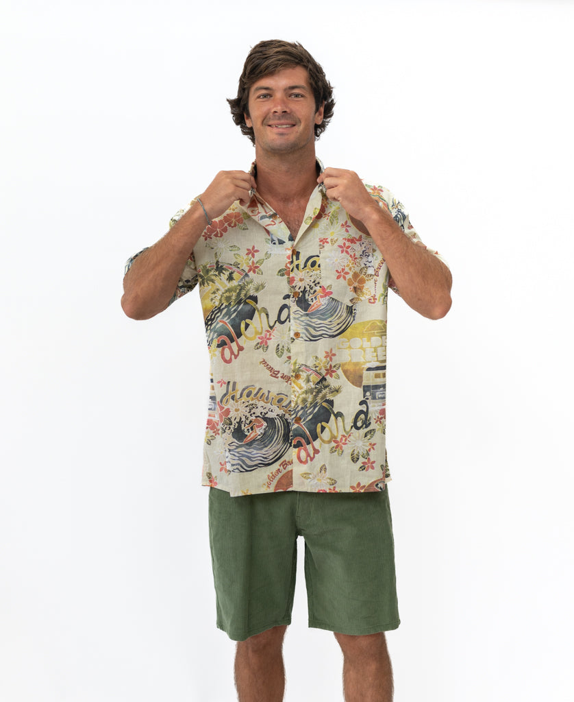 Golden Breed Maui Shirt | Off White - Shirts