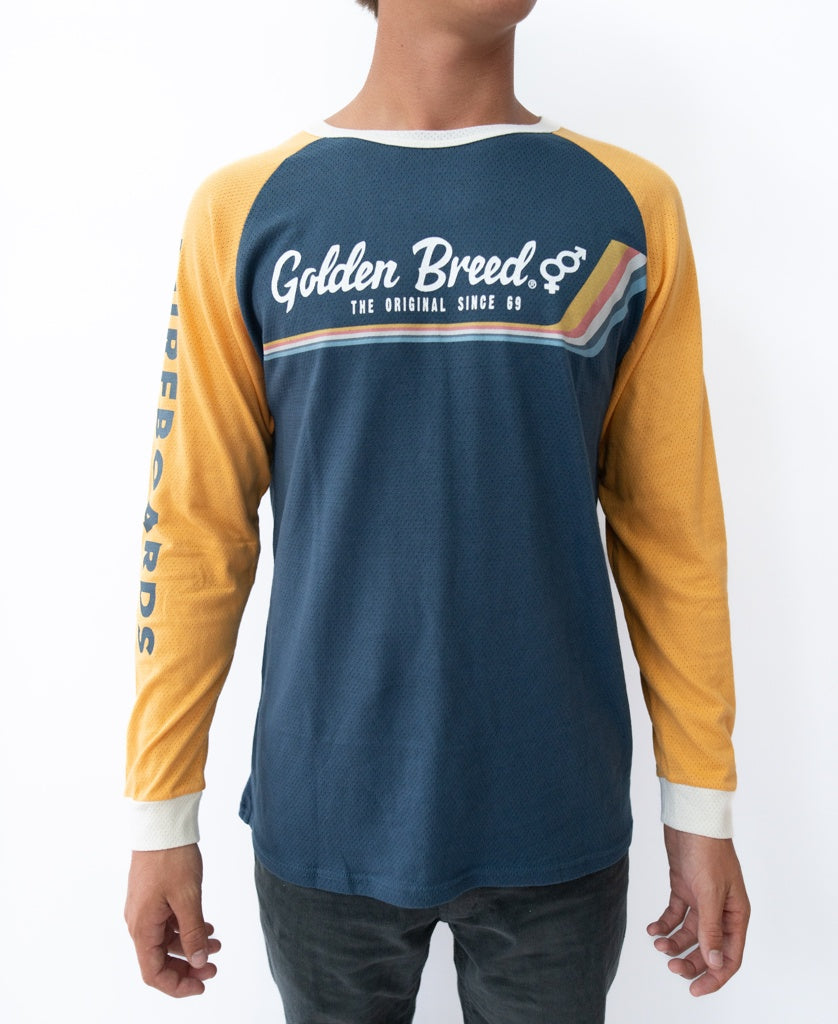 Extreme LS Tee | Denim-Golden Breed