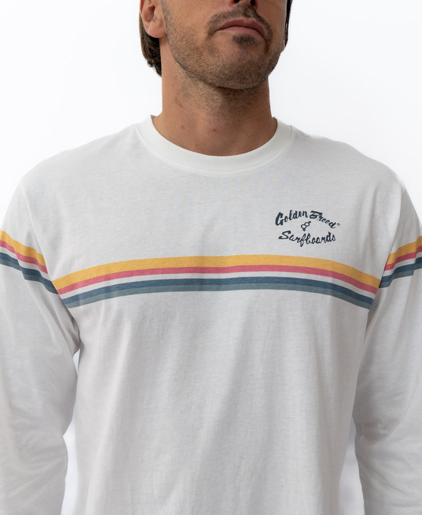 Noosa Cali LS Tee | Off White-Golden Breed
