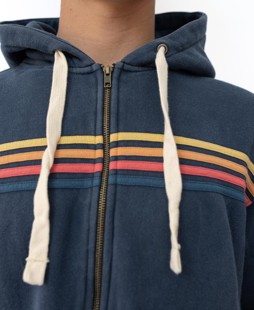 Perfect Zip Through Hoodie | Vintage Navy