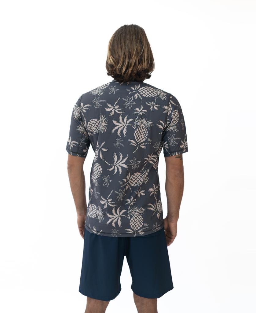Pine-Palm S/S Rash Shirt | Wash Black