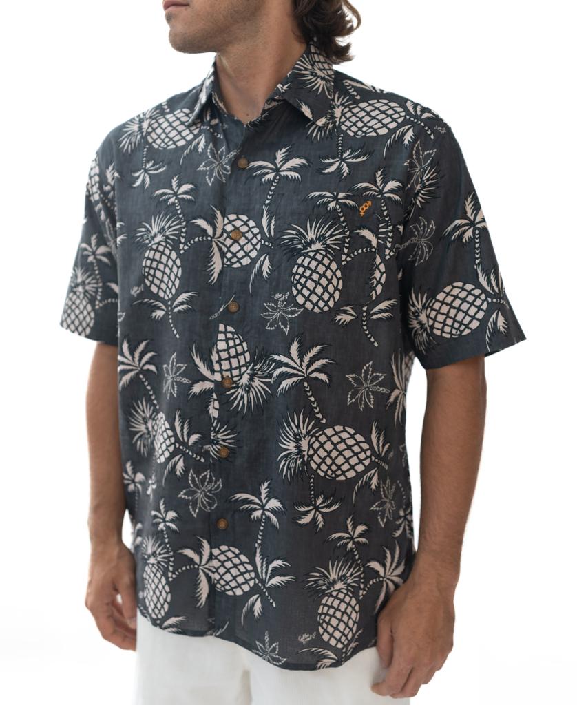 Pine-Palm Shirt | Wash Black