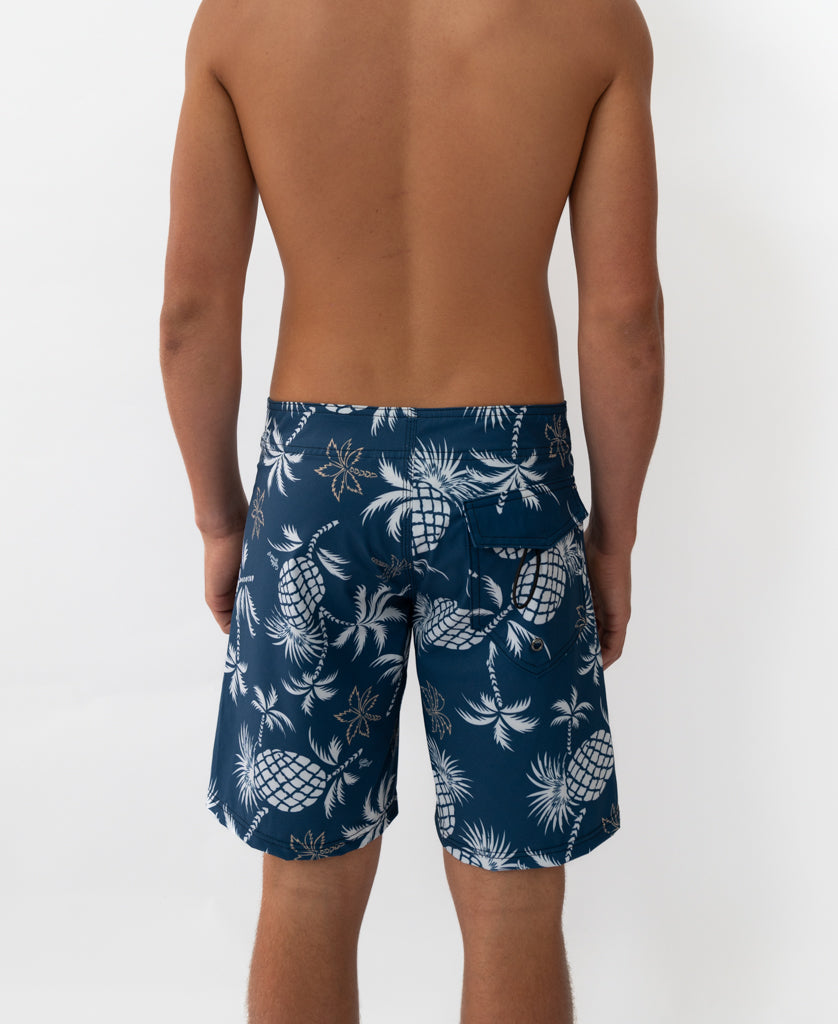 Golden Breed Pine Palm Boardshort | Vintage Navy - Boardshorts