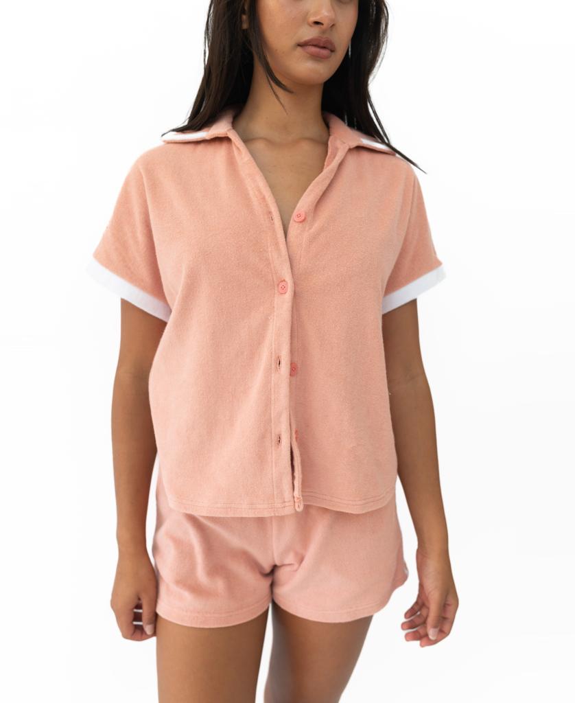 Retro Eka Shirt | Coral