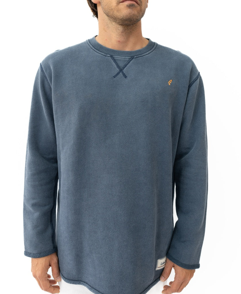 Rev Sweater | Vintage Navy-Golden Breed